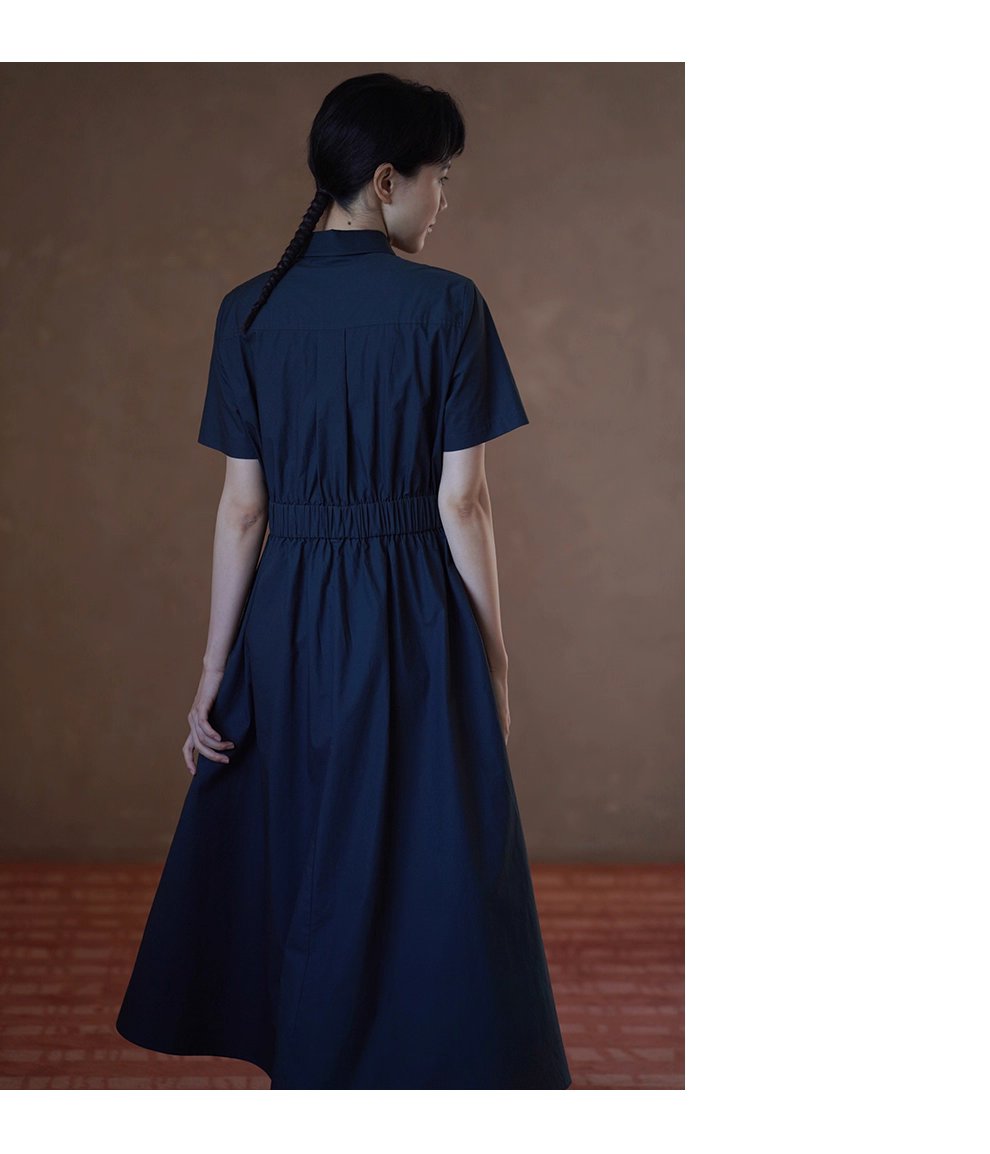 完美日常簡約通勤收腰大裙擺顯瘦遮肉梨形襯衫洋裝女