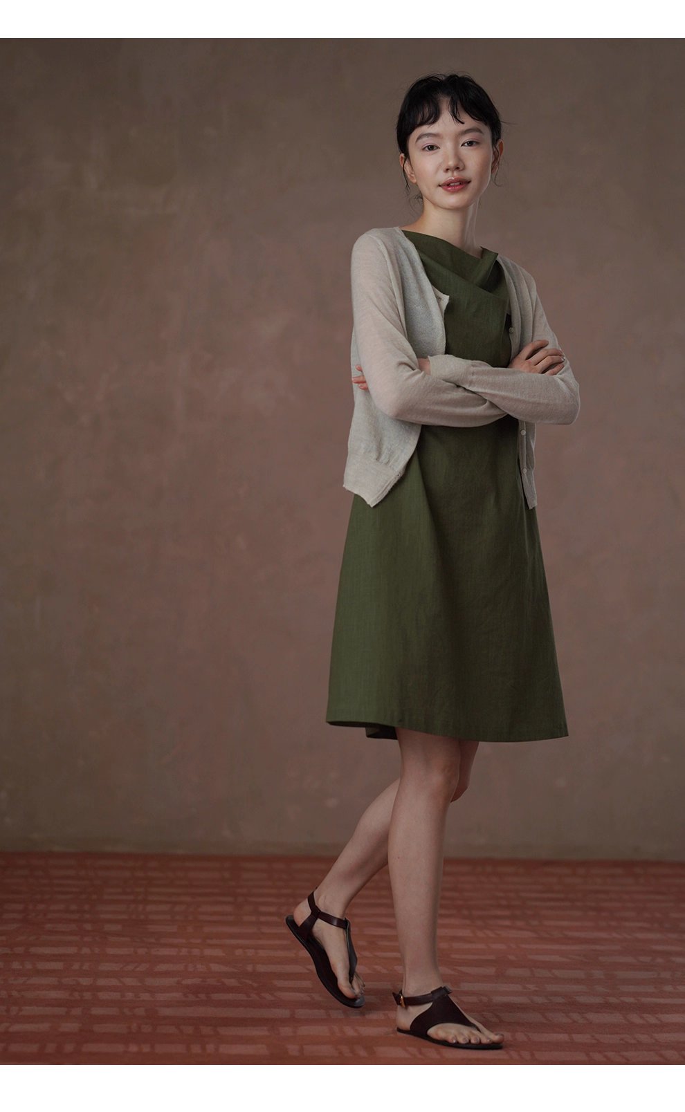 輕柔糯感薄款羊駝綿羊毛混紡蓬鬆朦朧正肩顯瘦針織外套