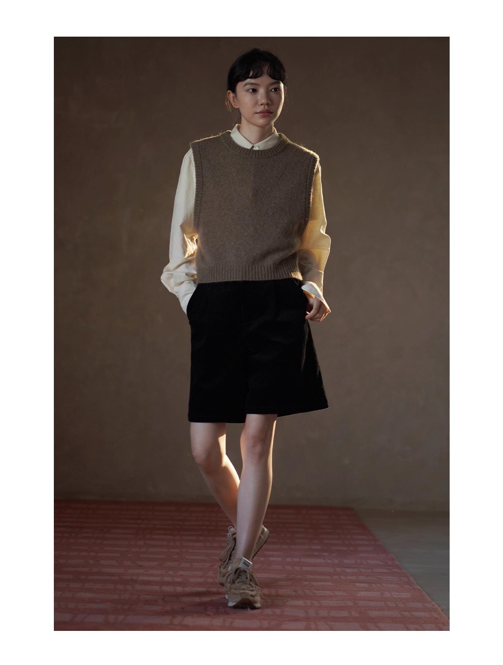 清香檸檬舒適棉麻混紡長袖疊穿寬鬆襯衫顯瘦通勤上衣女