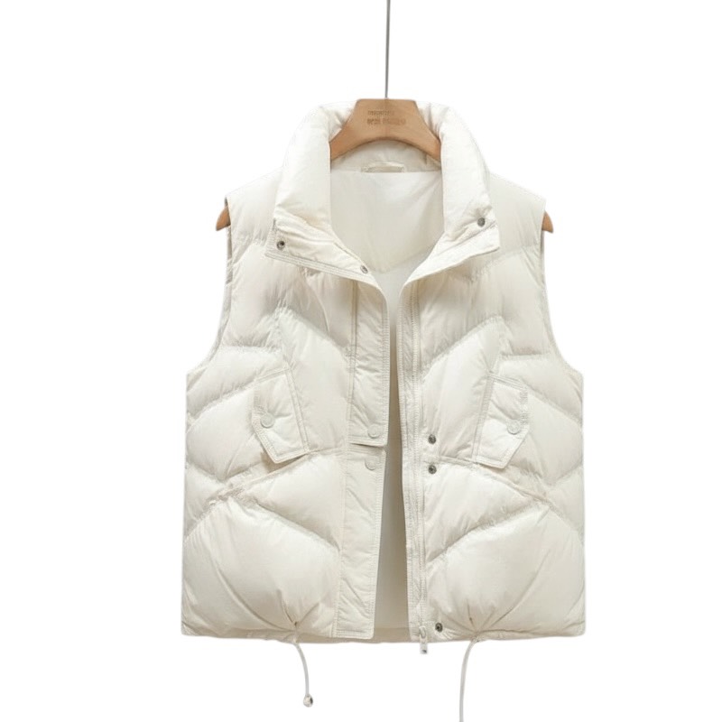白鴨絨羽絨馬甲輕薄百搭坎肩背心