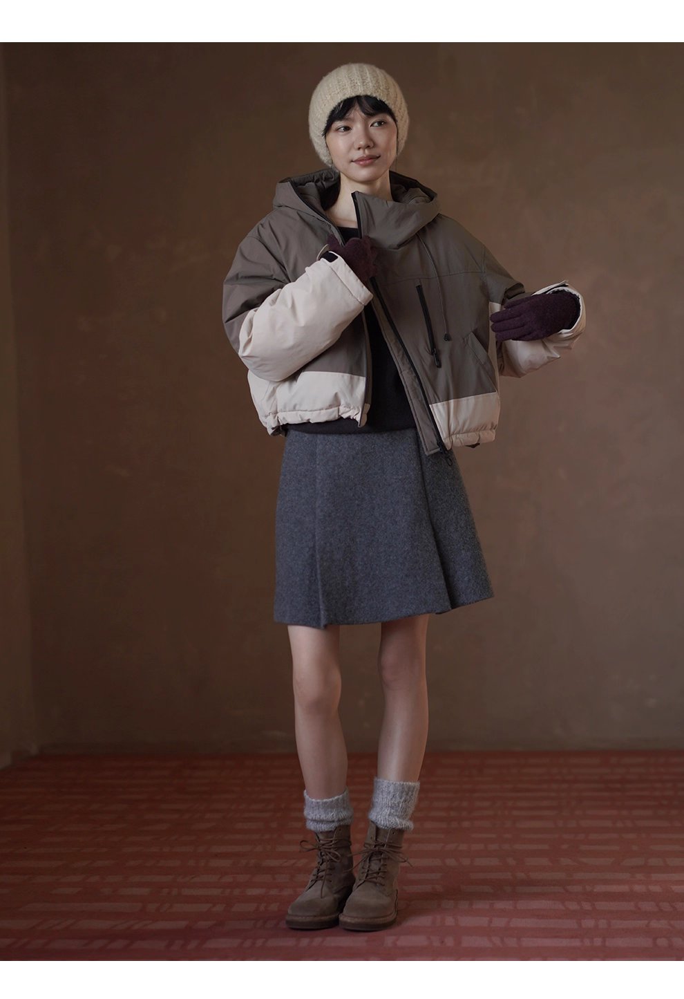 溫柔實用100羊毛窄邊收針一字領寬鬆慵懶顯瘦通勤毛衣女