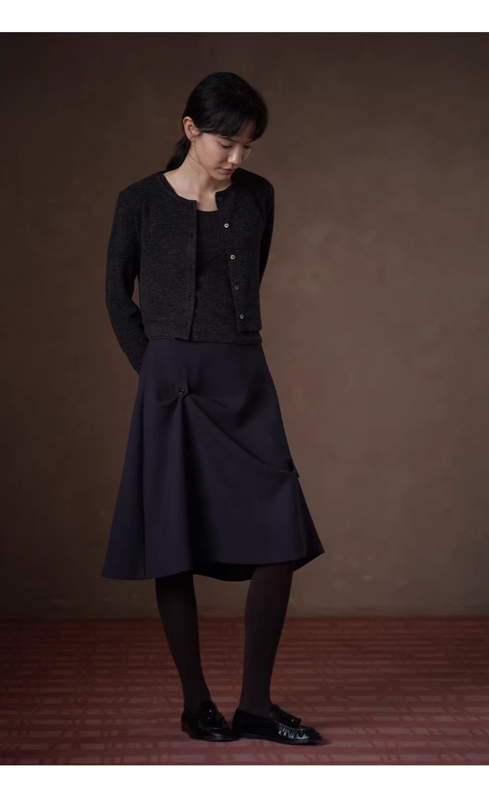 一衣多穿實用兩件套鬆軟彈性基礎背心開襟衫顯瘦套裝女,一衣多穿實用兩件套鬆軟彈性基礎背心開襟衫顯瘦套裝女,HBEW1135,一衣多穿實用兩件套鬆軟彈性基礎背心開襟衫顯瘦套裝女,兩件式套裝,簡約質感