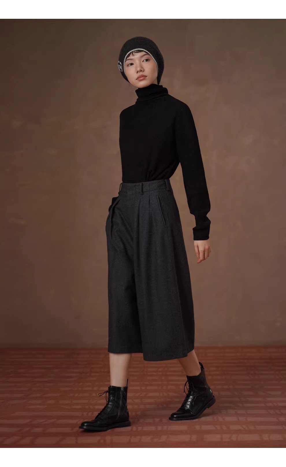 敦克信箱40羊毛斜紋法蘭尼直筒高腰顯瘦通勤八分褲女,敦克信箱40羊毛斜紋法蘭尼直筒高腰顯瘦通勤八分褲女,HBEW3061,敦克信箱40羊毛斜紋法蘭尼直筒高腰顯瘦通勤八分褲女,日常通勤,羊毛混紡