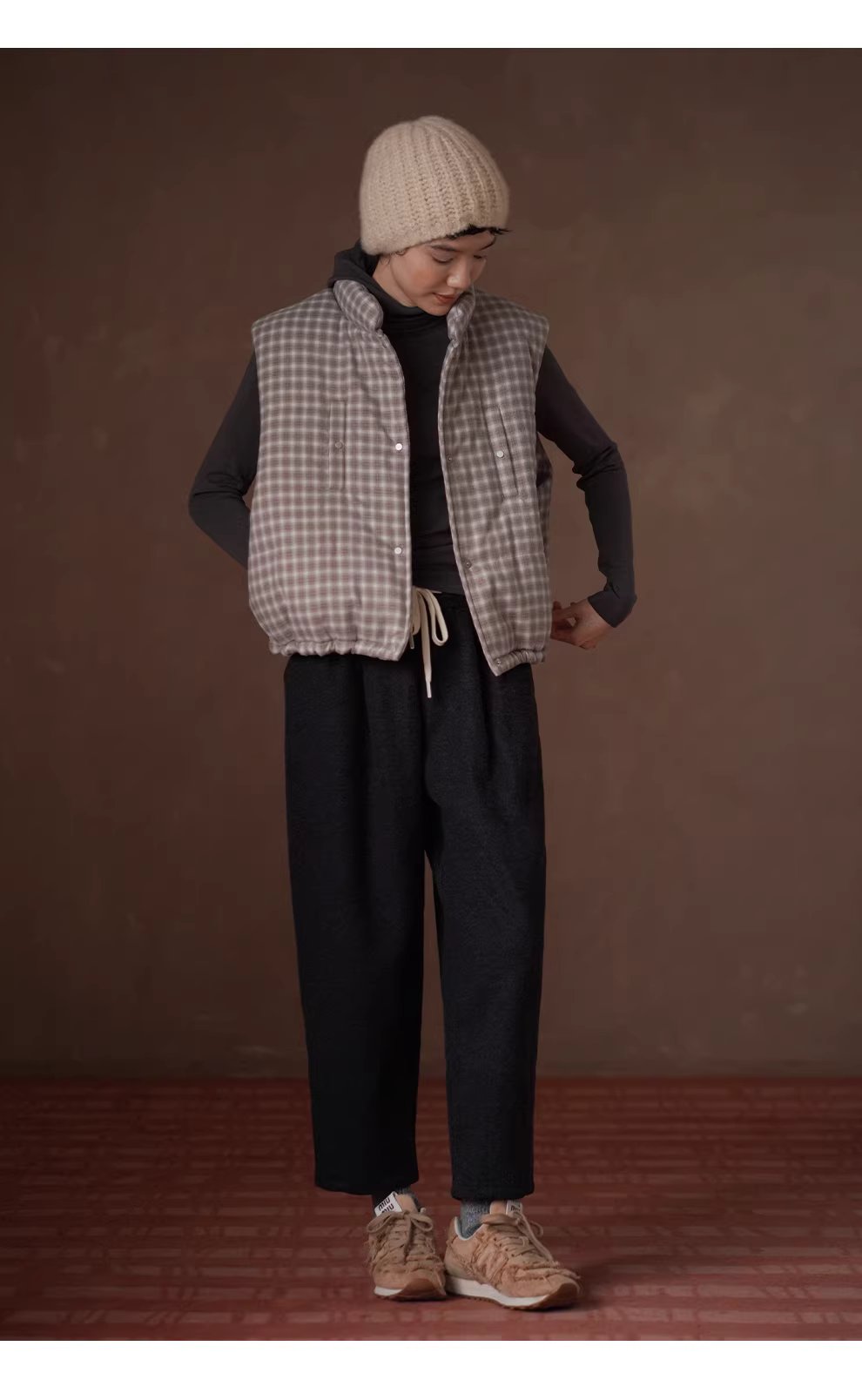 清新韓女格紋時髦疊穿保暖棉服立領短款寬鬆顯瘦馬甲女,清新韓女格紋時髦疊穿保暖棉服立領短款寬鬆顯瘦馬甲女,HBEW5123,清新韓女格紋時髦疊穿保暖棉服立領短款寬鬆顯瘦馬甲女,清新格紋,細節滿分