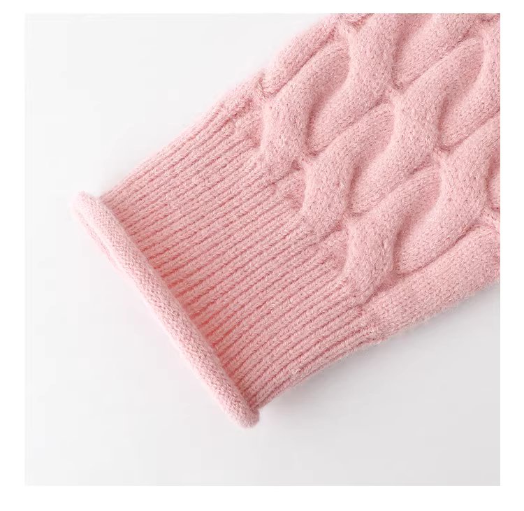 粉紅扭花捲邊長袖毛衣女25冬季新款甜美圓領上衣,粉紅扭花捲邊長袖毛衣女25冬季新款甜美圓領上衣,HBEW1188,粉紅扭花捲邊長袖毛衣女25冬季新款甜美圓領上衣,捲邊衣襬,扭花針織