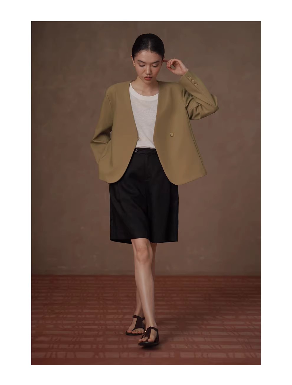 高階雅痞配色西裝ju顯白廓形寬鬆顯瘦不挑人通勤外套女,高階雅痞配色西裝ju顯白廓形寬鬆顯瘦不挑人通勤外套女,HBFS5002,高階雅痞配色西裝ju顯白廓形寬鬆顯瘦不挑人通勤外套女,一粒扣設計,抗皺面料