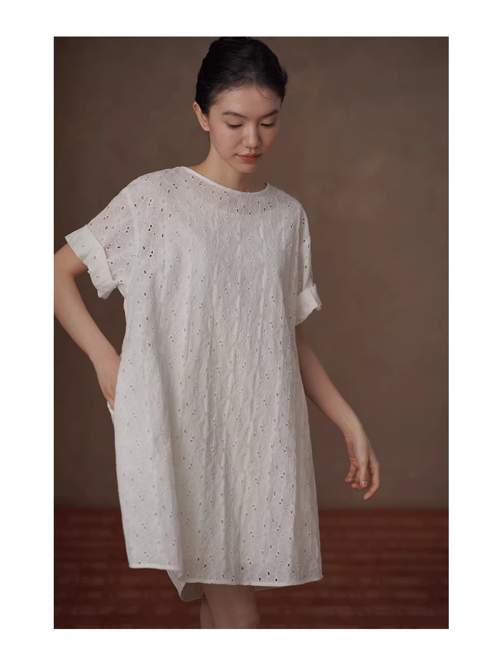 浪漫花園匠心之作100棉立體繡花A字顯瘦泡泡袖洋裝女,浪漫花園匠心之作100棉立體繡花A字顯瘦泡泡袖洋裝女,HBFS7007,浪漫花園匠心之作100棉立體繡花A字顯瘦泡泡袖洋裝女,吸濕排汗,版型修飾