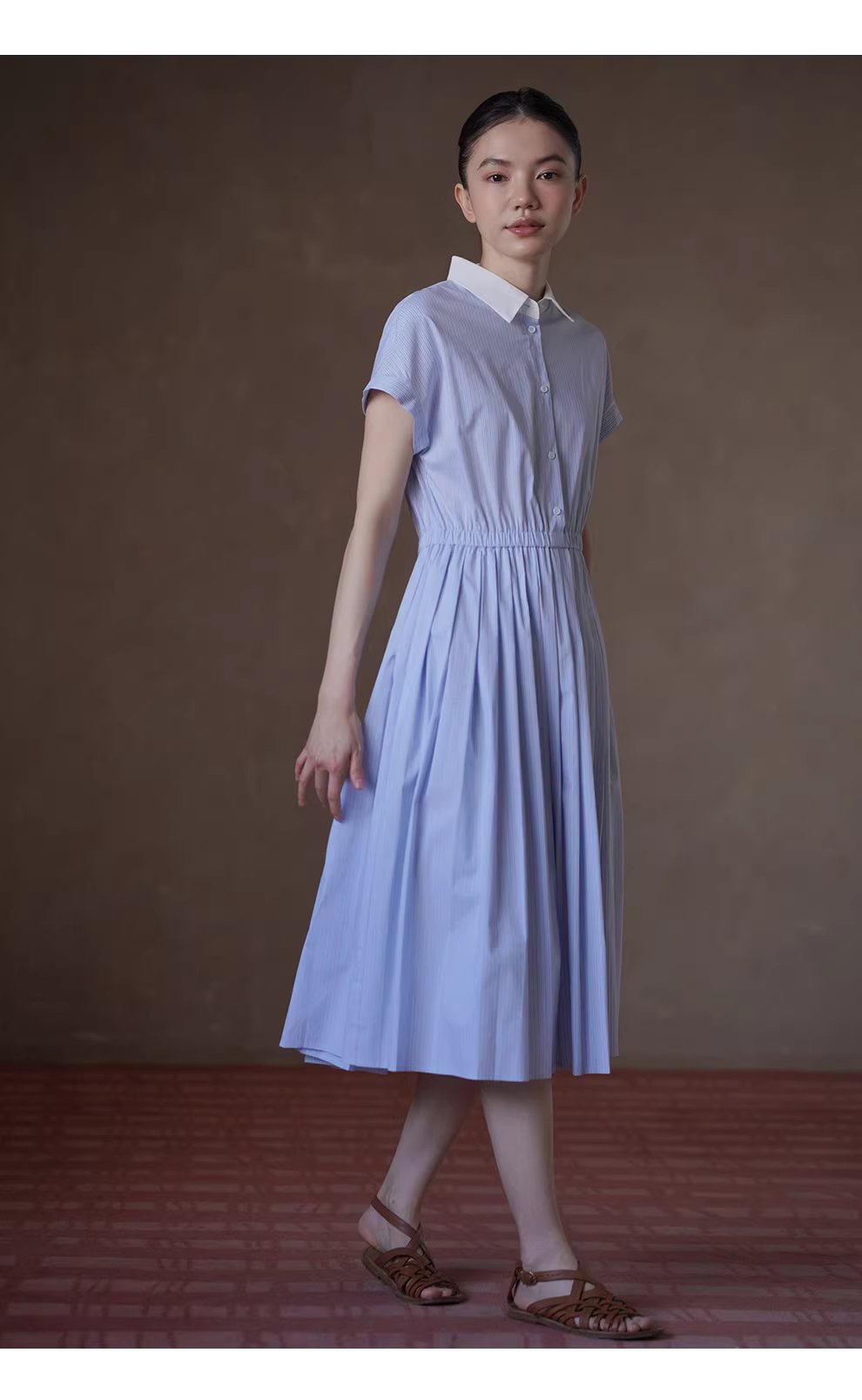 格林島嶼清新條紋洋裝親膚透氣撞色翻領收腰顯瘦洋裝,格林島嶼清新條紋洋裝親膚透氣撞色翻領收腰顯瘦洋裝,HBFS7008,格林島嶼清新條紋洋裝親膚透氣撞色翻領收腰顯瘦洋裝,軟糯親膚,版型顯瘦