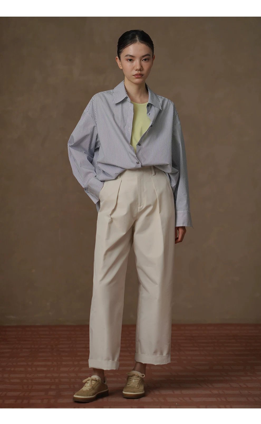 日常嚴選斜紋紗卡棉挺括寬鬆顯瘦遮肉高腰直筒休閒長褲,日常嚴選斜紋紗卡棉挺括寬鬆顯瘦遮肉高腰直筒休閒長褲,HBFS3004,日常嚴選斜紋紗卡棉挺括寬鬆顯瘦遮肉高腰直筒休閒長褲,挺版有型,調節褲頭