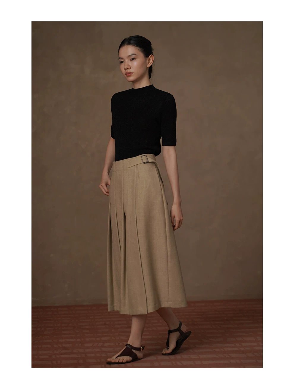 春意濃A字高腰半身裙高支高密挺括立體壓褶顯瘦學院裙,春意濃A字高腰半身裙高支高密挺括立體壓褶顯瘦學院裙,HBFS2007,春意濃A字高腰半身裙高支高密挺括立體壓褶顯瘦學院裙,抗皺耐磨,雅麻紋理