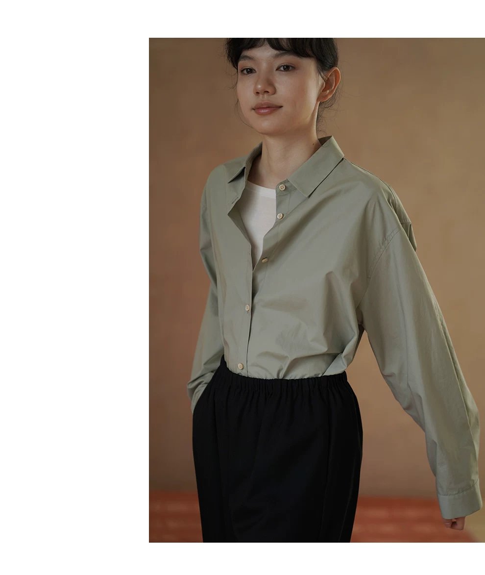 柔軟水洗100棉簡約寬鬆顯瘦抽褶收腰設計翻領通勤襯衫女,柔軟水洗100棉簡約寬鬆顯瘦抽褶收腰設計翻領通勤襯衫女,HBFS1032,柔軟水洗100棉簡約寬鬆顯瘦抽褶收腰設計翻領通勤襯衫女,透氣柔軟,抽褶立體