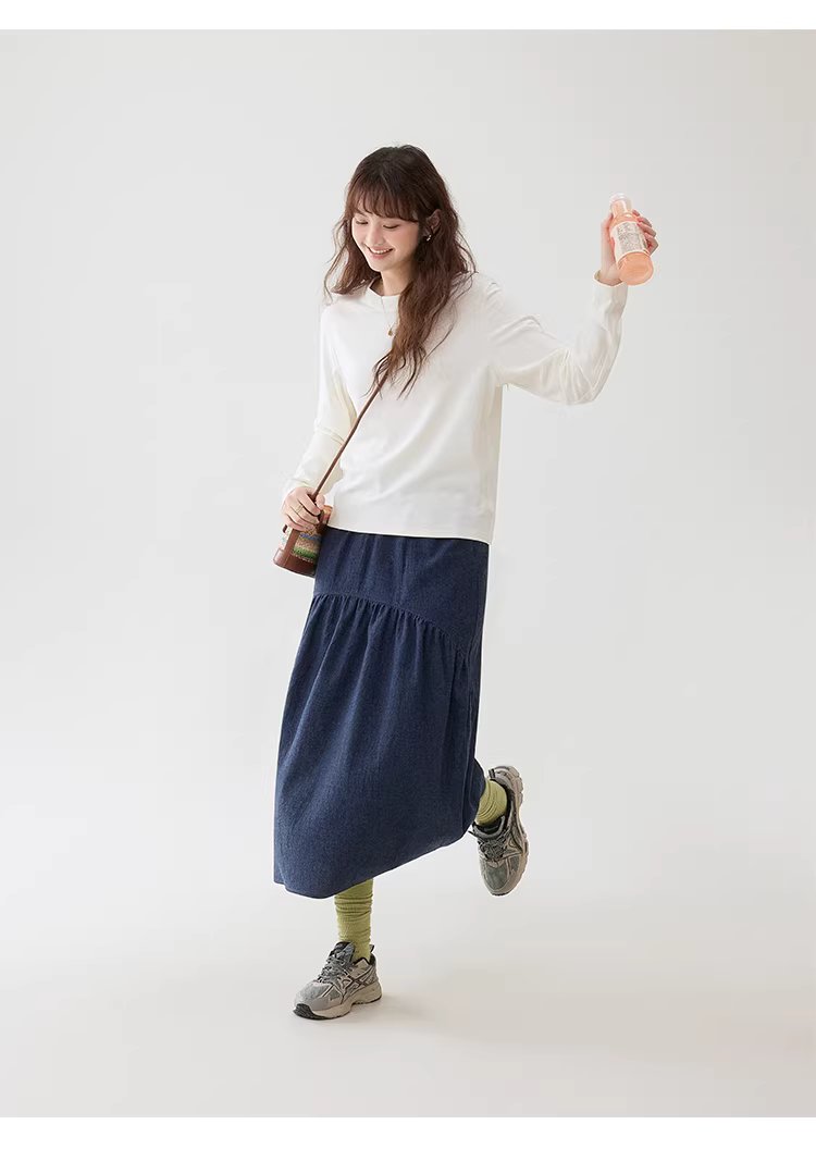 純色圓領微蝙蝠袖T恤女26春季新款寬鬆百搭上衣,純色圓領微蝙蝠袖T恤女26春季新款寬鬆百搭上衣,HBFS1041,純色圓領微蝙蝠袖T恤女26春季新款寬鬆百搭上衣,必備單品,舒適面料