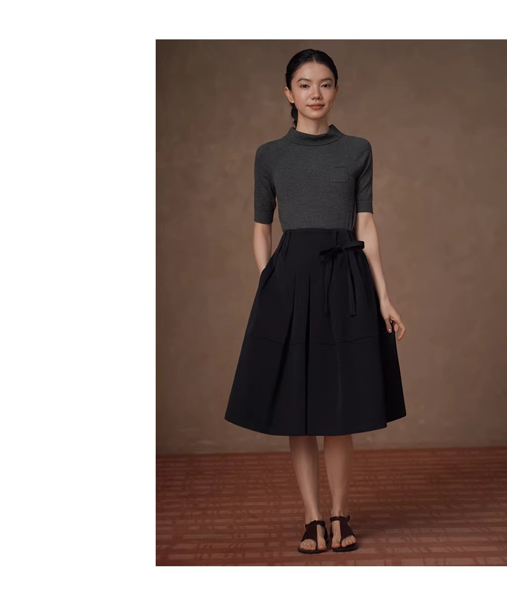 學院至上可拆式蝴蝶結立體褶襉設計A字顯瘦蓬蓬半身裙女,學院至上可拆式蝴蝶結立體褶襉設計A字顯瘦蓬蓬半身裙女,HBFS2010,學院至上可拆式蝴蝶結立體褶襉設計A字顯瘦蓬蓬半身裙女,不意變形,立體皺褶