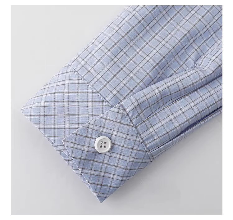 藍格荷葉邊娃娃領襯衫女春季新款純棉長袖短上衣,藍格荷葉邊娃娃領襯衫女春季新款純棉長袖短上衣,HBFS1049,藍格荷葉邊娃娃領襯衫女春季新款純棉長袖短上衣,荷葉衣襬,全棉面料