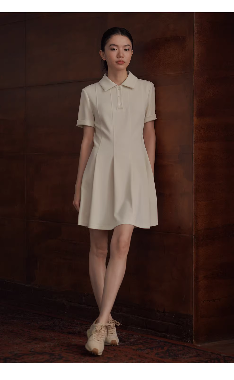 網球女孩軟糯空氣層Polo領收腰A擺顯瘦元氣短袖洋裝,網球女孩軟糯空氣層Polo領收腰A擺顯瘦元氣短袖洋裝,HBFS7028,網球女孩軟糯空氣層Polo領收腰A擺顯瘦元氣短袖洋裝,舒適透氣,收腰A字