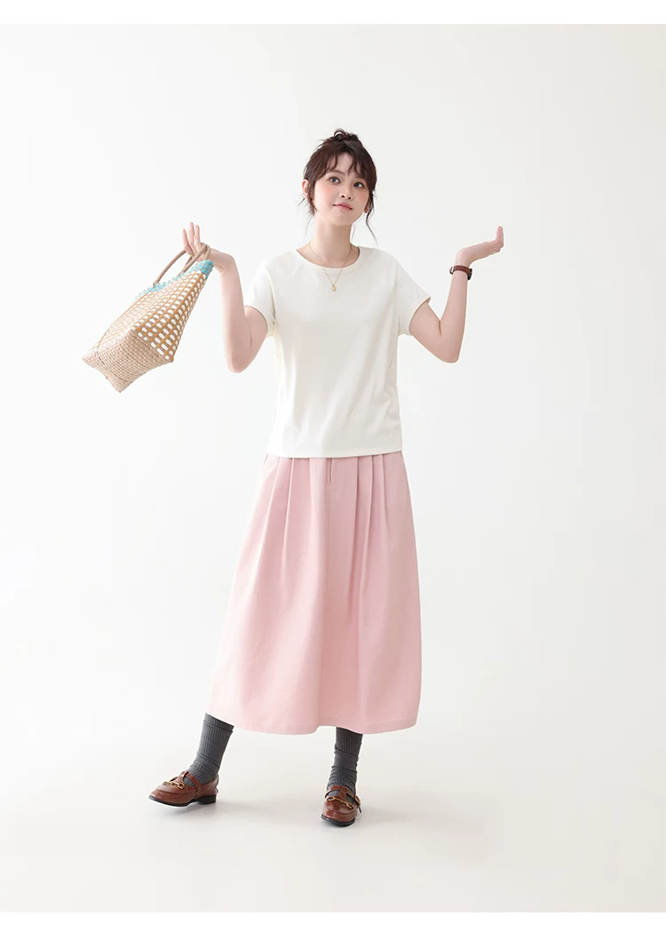 粉紅色中高腰壓褶牛仔半身裙女夏季新款純棉中長裙,粉紅色中高腰壓褶牛仔半身裙女夏季新款純棉中長裙,HBFS2020,粉紅色中高腰壓褶牛仔半身裙女夏季新款純棉中長裙,高腰壓摺,全棉面料