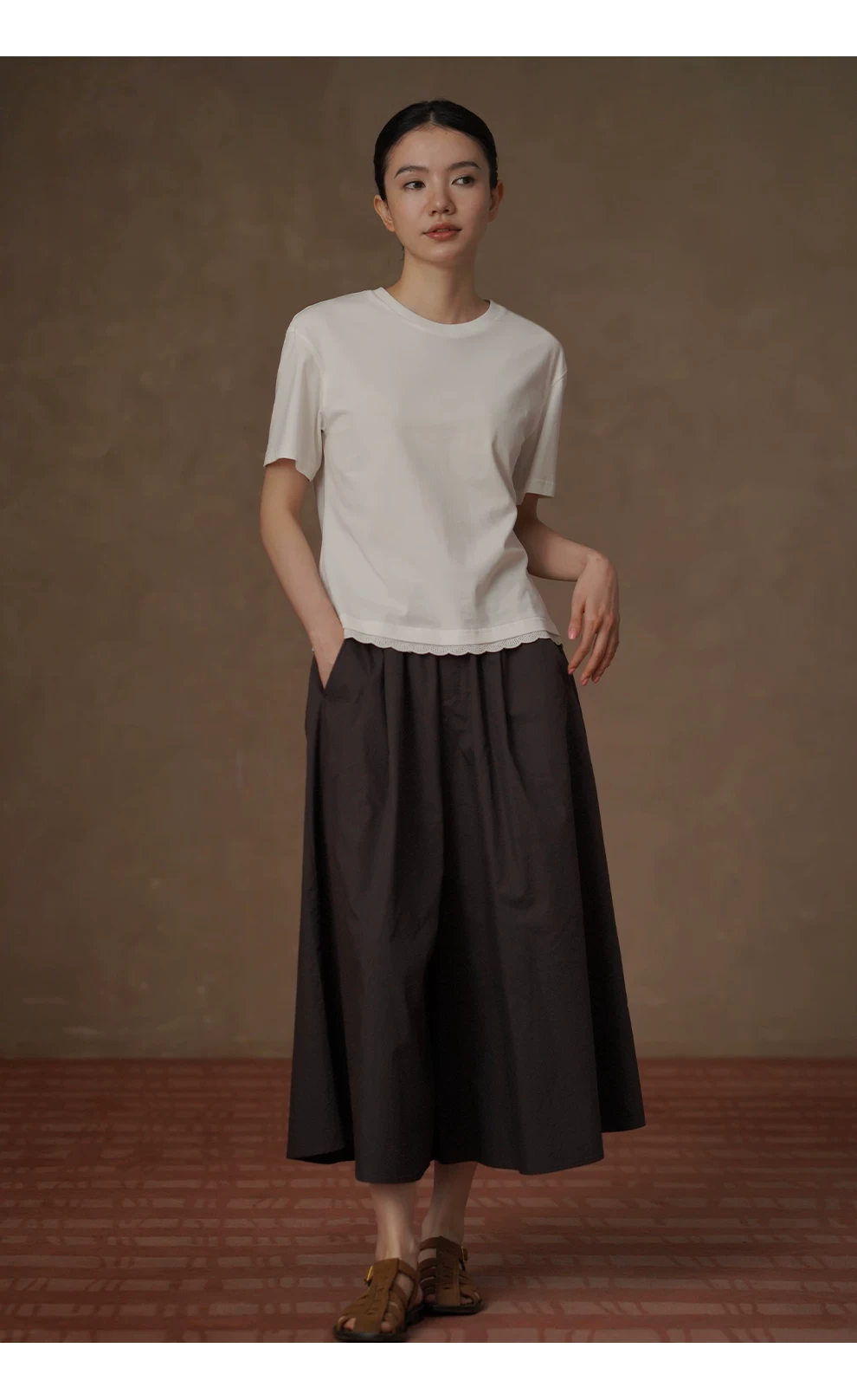 美學基礎拼接花邊下擺疊穿100棉親膚短袖圓領顯瘦恤女,美學基礎拼接花邊下擺疊穿100棉親膚短袖圓領顯瘦恤女,HBFS1108,美學基礎拼接花邊下擺疊穿100棉親膚短袖圓領顯瘦恤女,純棉親膚,日常百搭