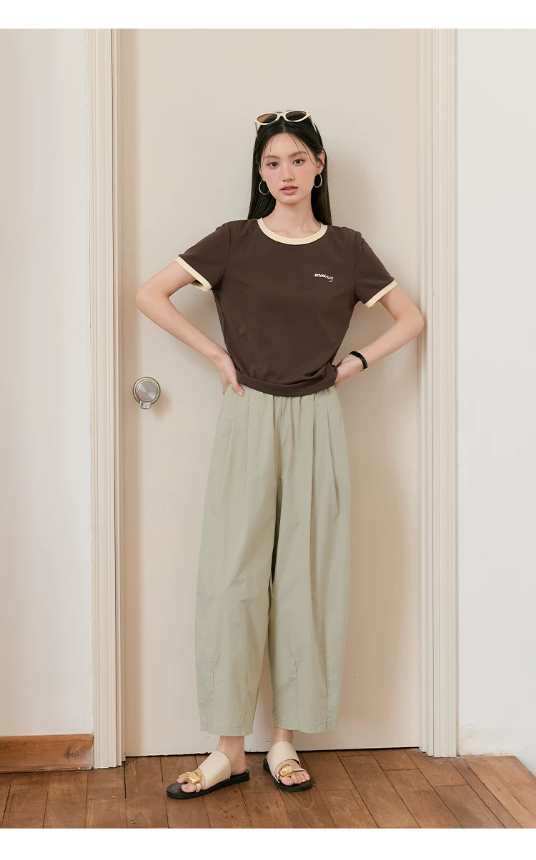 大尺碼寬鬆九分休閒褲女2026新款蘿蔔褲女薄款夏季卡其色褲子,大尺碼寬鬆九分休閒褲女2026新款蘿蔔褲女薄款夏季卡其色褲子,HBFS3057,大尺碼寬鬆九分休閒褲女2026新款蘿蔔褲女薄款夏季卡其色褲子,中大尺碼,遮肉廓形