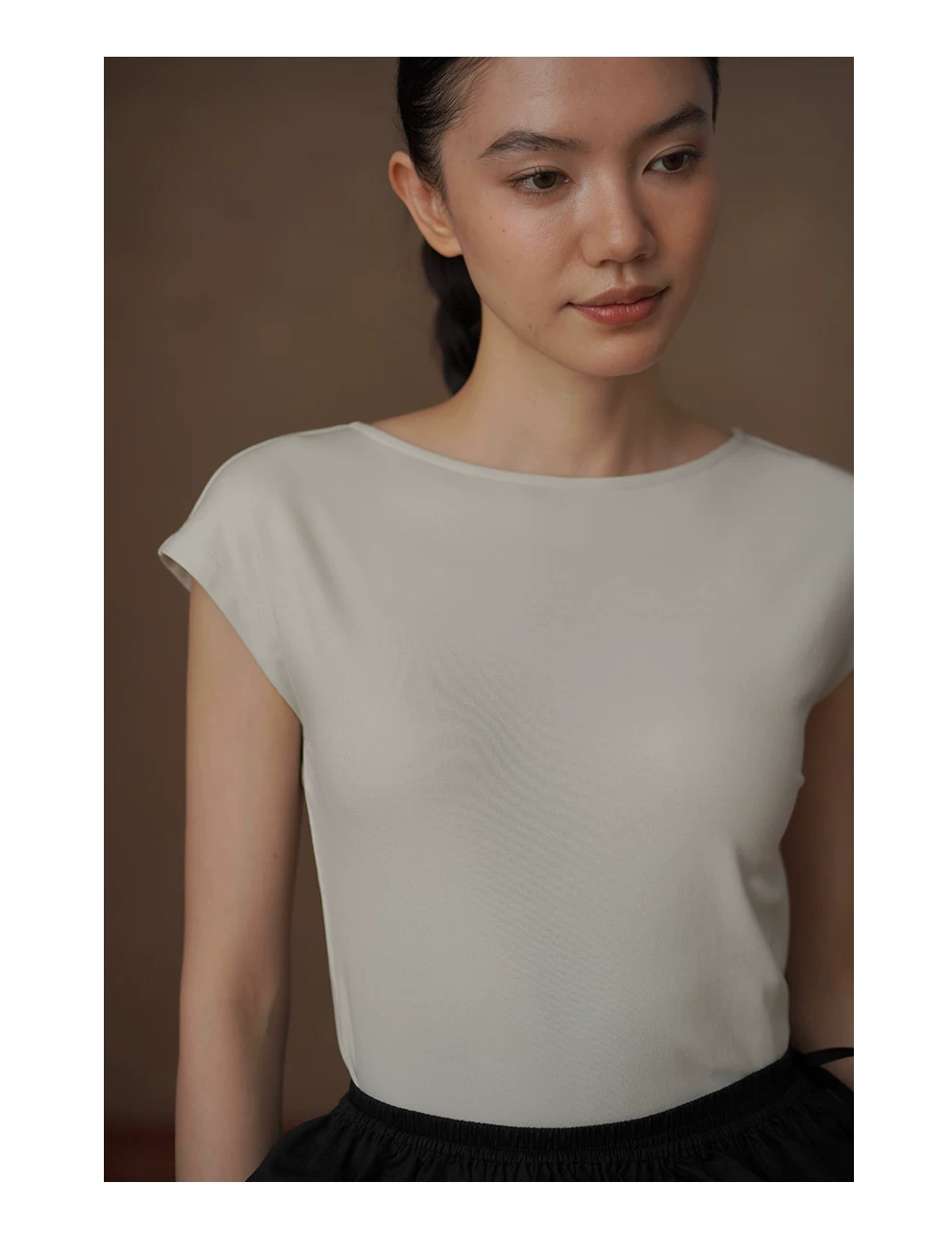 實用主義柔軟彈性莫代爾棉船領連肩袖顯瘦通勤合身T恤女,實用主義柔軟彈性莫代爾棉船領連肩袖顯瘦通勤合身T恤女,HBFS1291,實用主義柔軟彈性莫代爾棉船領連肩袖顯瘦通勤合身T恤女,柔軟彈性,日常百搭