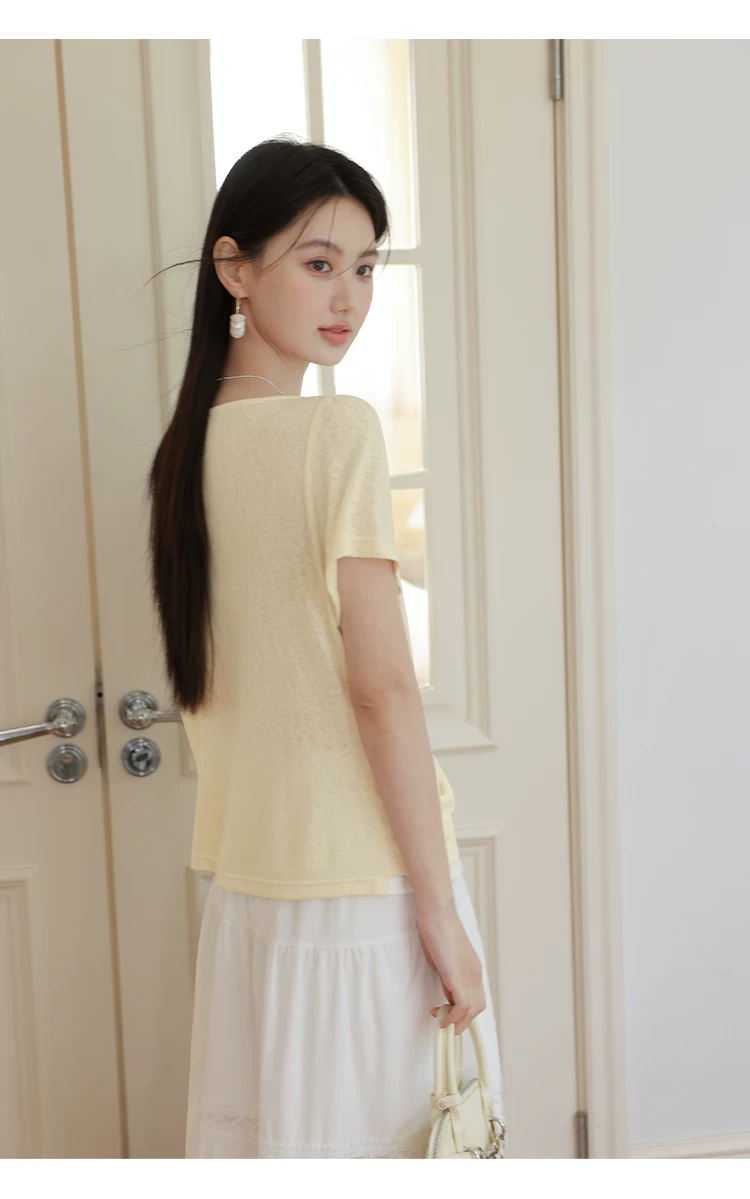 大尺碼假兩件繫帶針織短袖女T恤2026新款多巴胺穿搭夏季上衣,大尺碼假兩件繫帶針織短袖女T恤2026新款多巴胺穿搭夏季上衣,HBFS1303,大尺碼假兩件繫帶針織短袖女T恤2026新款多巴胺穿搭夏季上衣,中大尺碼,假兩件式