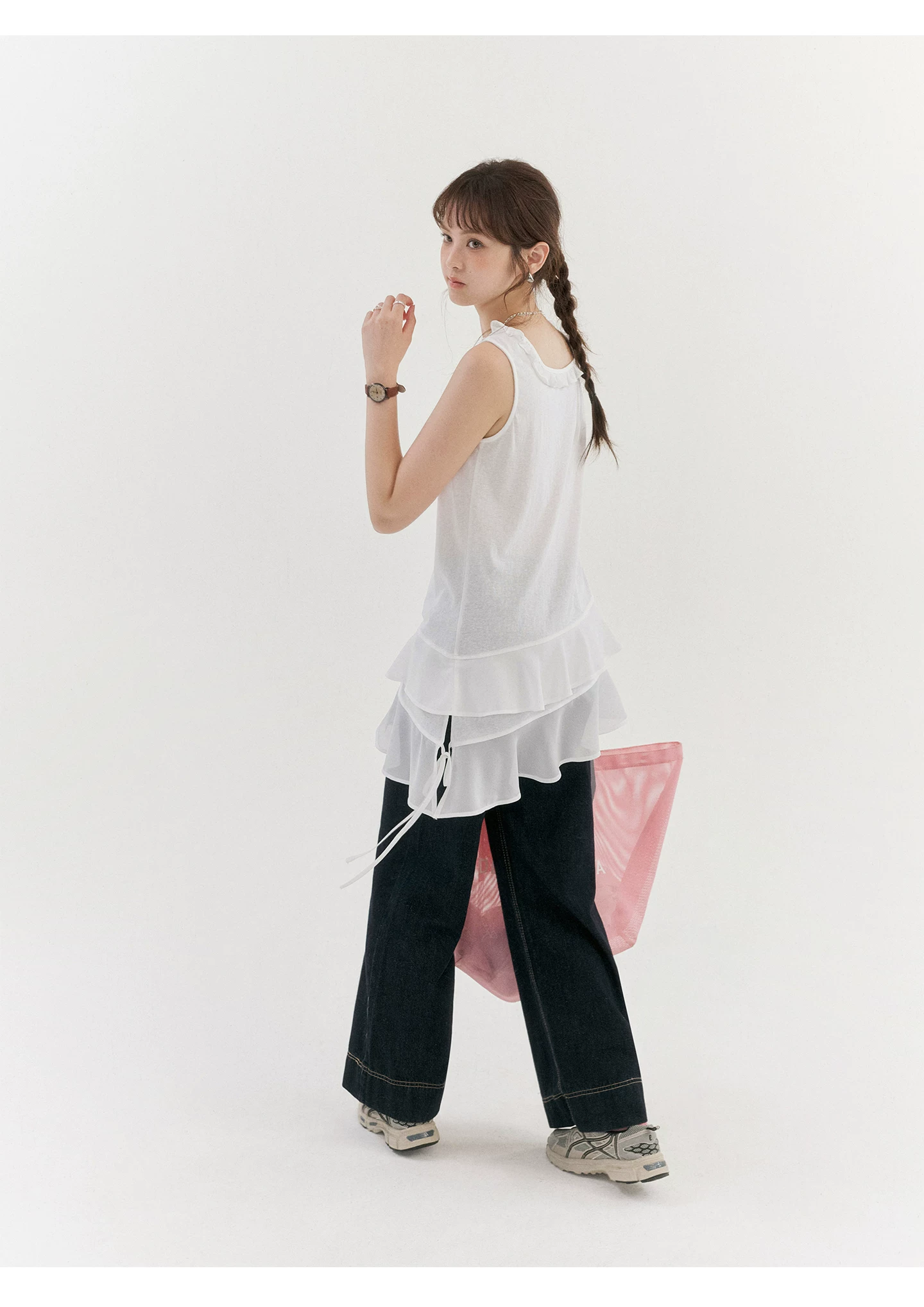 復古黑藍色高腰寬鬆牛仔褲女26夏季新款百搭直筒長褲,復古黑藍色高腰寬鬆牛仔褲女26夏季新款百搭直筒長褲,HBFS3083,復古黑藍色高腰寬鬆牛仔褲女26夏季新款百搭直筒長褲,高腰直筒,丹寧面料