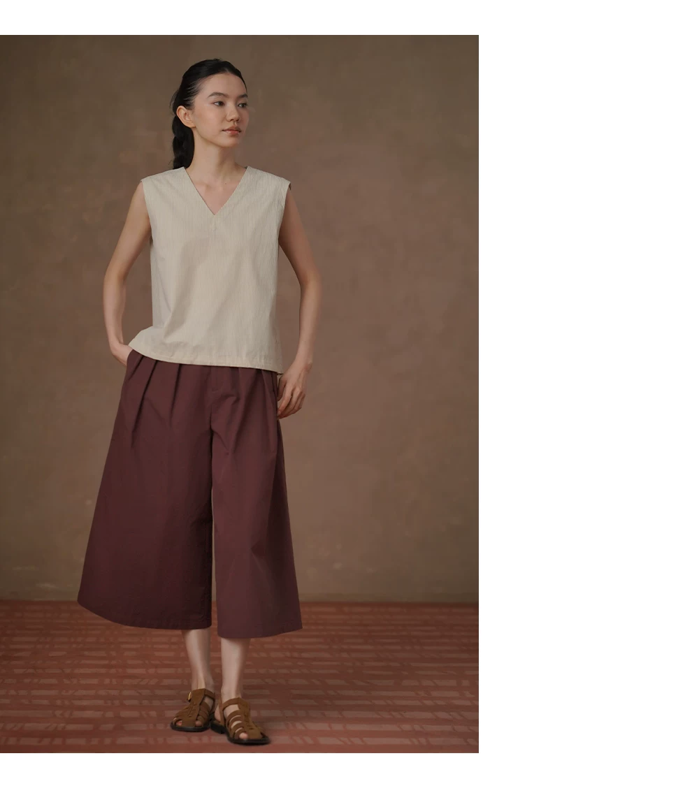 素淨淡人清透細條紋V領寬鬆下擺抽繩顯瘦通勤挺括背心女,素淨淡人清透細條紋V領寬鬆下擺抽繩顯瘦通勤挺括背心女,HBFS1355,素淨淡人清透細條紋V領寬鬆下擺抽繩顯瘦通勤挺括背心女,簡約素雅,下襬抽繩