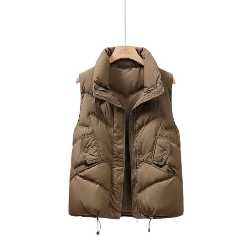 白鴨絨羽絨馬甲輕薄百搭坎肩背心