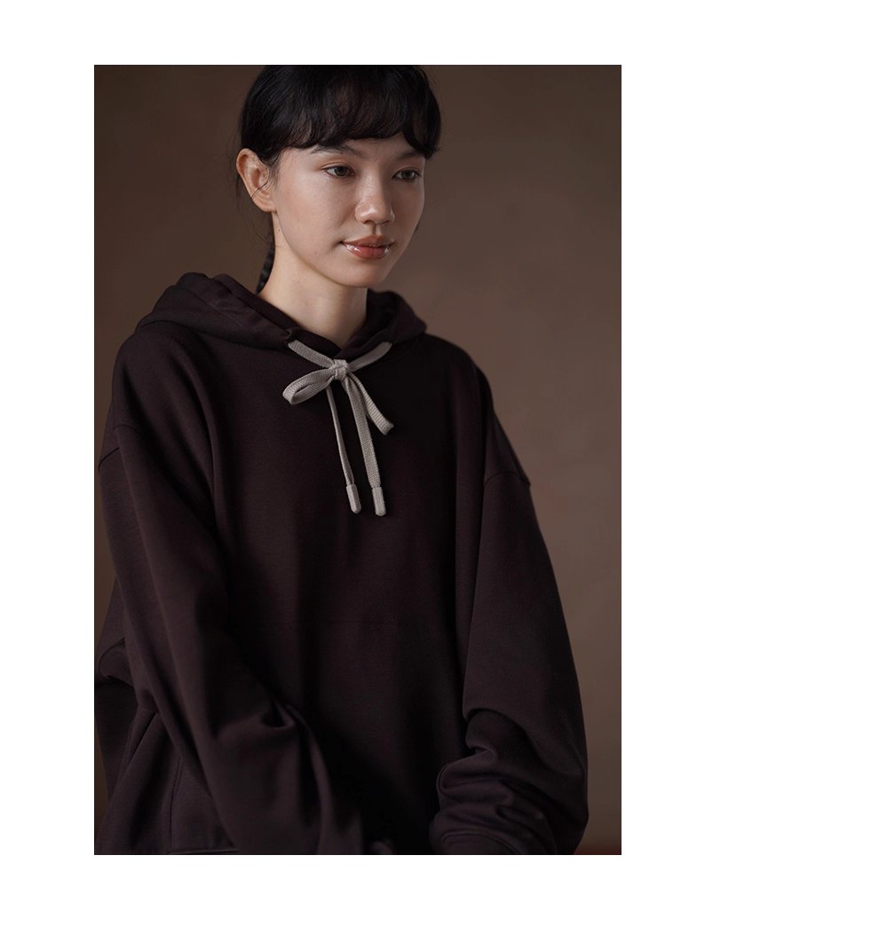 軟糯可可撞色帽繩寬鬆落肩顯瘦休閒疊穿廓形連帽衛衣女,軟糯可可撞色帽繩寬鬆落肩顯瘦休閒疊穿廓形連帽衛衣女,HBEW1122,軟糯可可撞色帽繩寬鬆落肩顯瘦休閒疊穿廓形連帽衛衣女,連帽抽繩,舒適面料