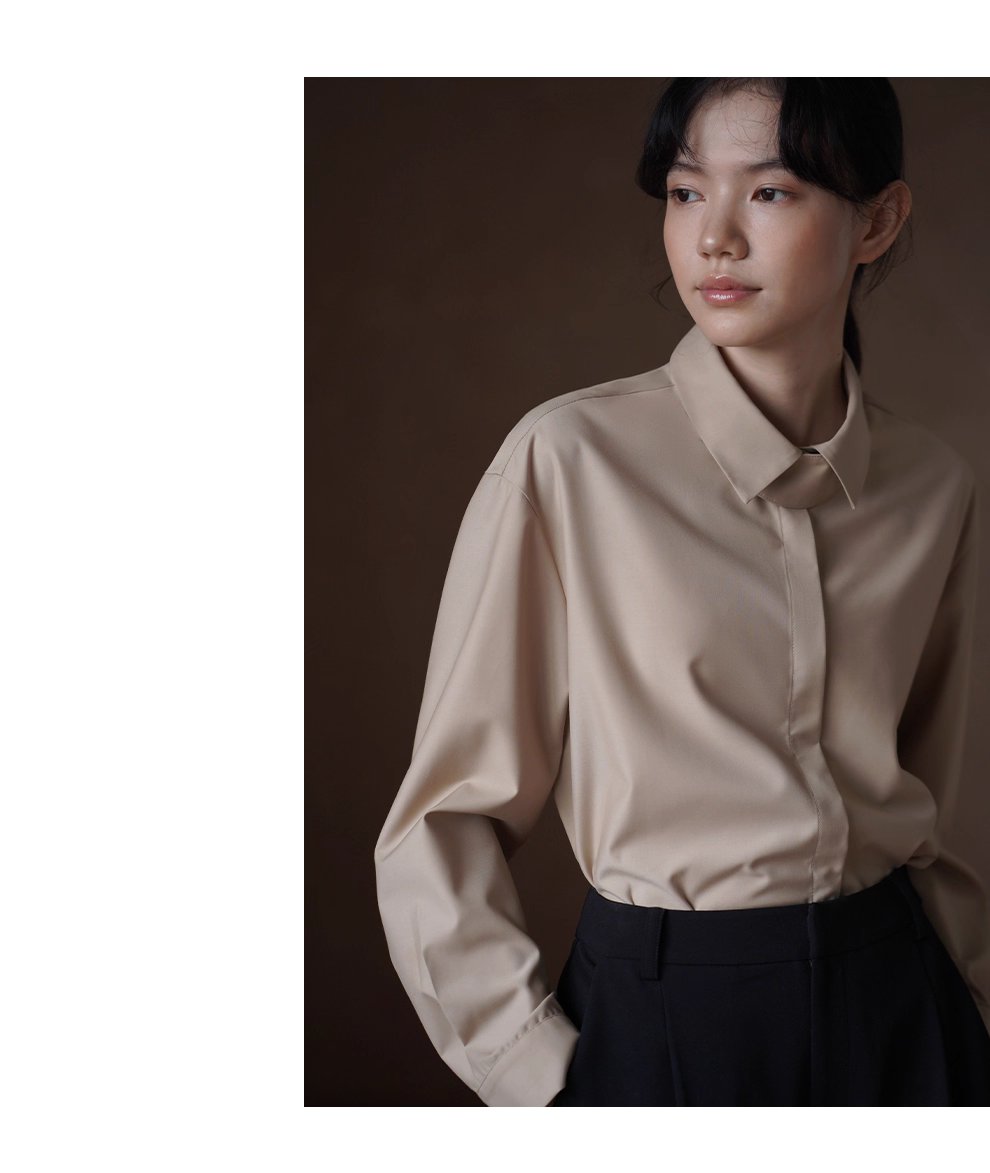 JI致英倫通勤簡約質感長袖襯衫寬鬆H型暗門襟設計上衣女,JI致英倫通勤簡約質感長袖襯衫寬鬆H型暗門襟設計上衣女,HBEW1123,JI致英倫通勤簡約質感長袖襯衫寬鬆H型暗門襟設計上衣女,可拆領袢,俐落有型