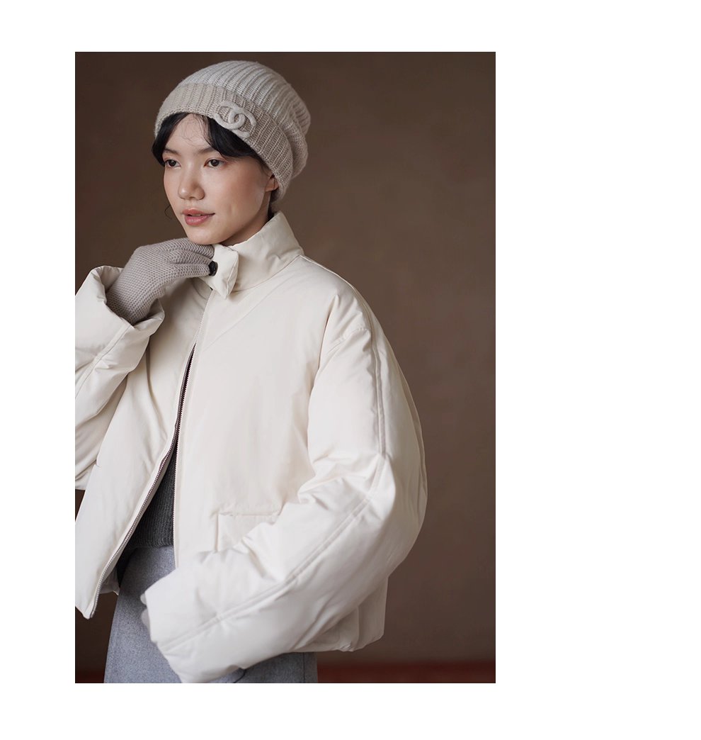 高品質高密防風羽絨衣立領保暖短款新國標90白鴨絨外套,高品質高密防風羽絨衣立領保暖短款新國標90白鴨絨外套,HBEW5098,高品質高密防風羽絨衣立領保暖短款新國標90白鴨絨外套,立領防風,白鴨絨