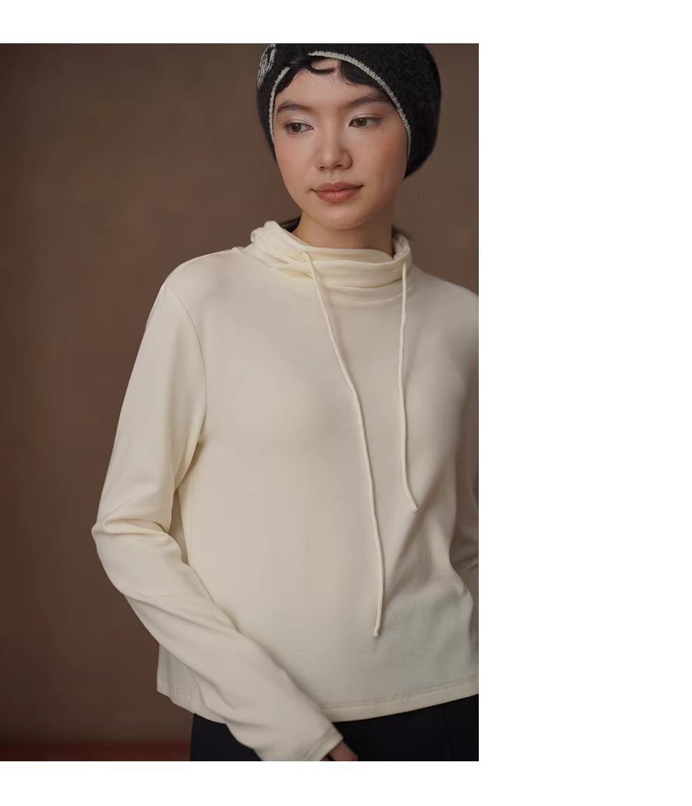 冬日衣櫥高舒基礎疊穿內搭高彈合身堆堆領顯瘦保暖上衣,冬日衣櫥高舒基礎疊穿內搭高彈合身堆堆領顯瘦保暖上衣,HBEW1173,冬日衣櫥高舒基礎疊穿內搭高彈合身堆堆領顯瘦保暖上衣,連帽抽繩,親膚柔軟