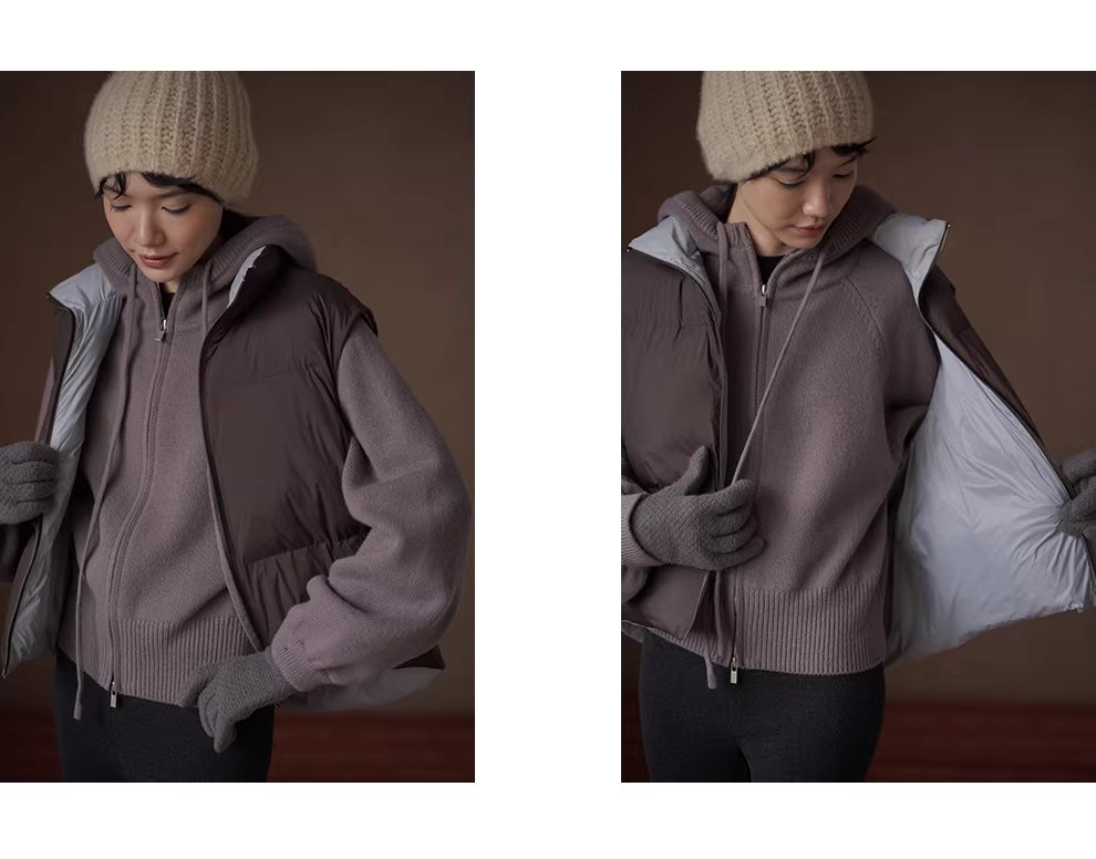 一衣多穿輕薄防風巧克力撞色蓬鬆疊穿短休閒棉服馬甲,一衣多穿輕薄防風巧克力撞色蓬鬆疊穿短休閒棉服馬甲,HBEW5119,一衣多穿輕薄防風巧克力撞色蓬鬆疊穿短休閒棉服馬甲,撞色拼接,蓬鬆輕盈