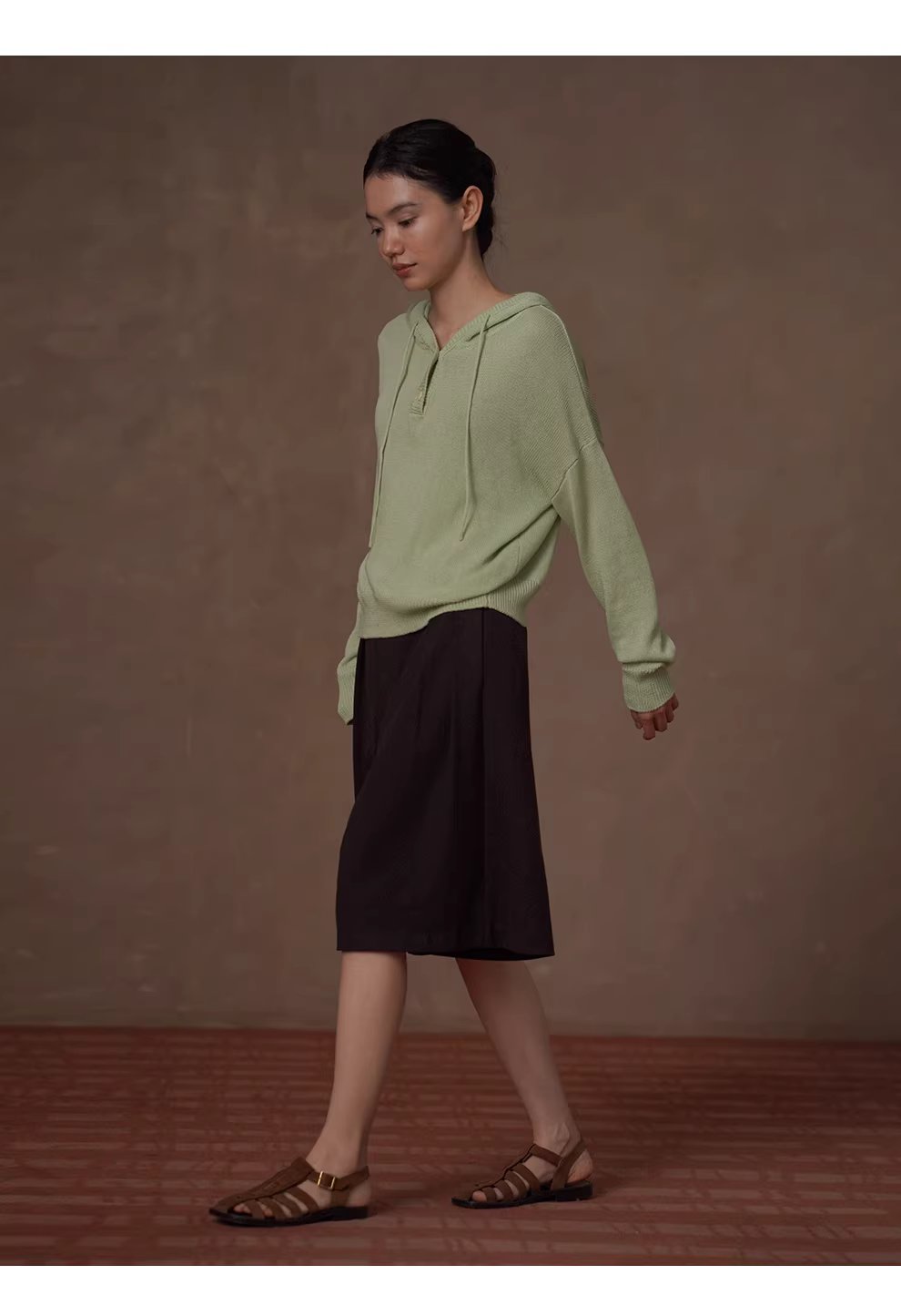 復古甜心顯白調色顯瘦寬鬆連帽萊賽爾亞麻涼感針織上衣,復古甜心顯白調色顯瘦寬鬆連帽萊賽爾亞麻涼感針織上衣,HBFS1023,復古甜心顯白調色顯瘦寬鬆連帽萊賽爾亞麻涼感針織上衣,勾織細膩,落肩微寬