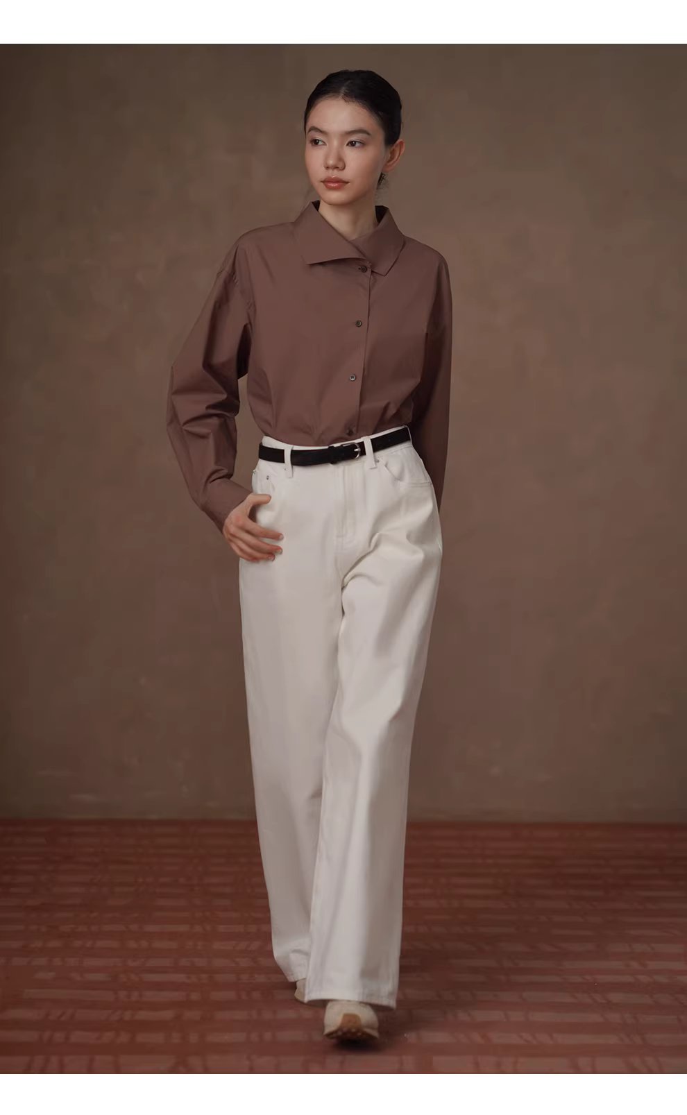 突破基礎大翻領復古寬鬆顯瘦襯衫挺括透氣100棉通勤外套,突破基礎大翻領復古寬鬆顯瘦襯衫挺括透氣100棉通勤外套,HBFS5003,突破基礎大翻領復古寬鬆顯瘦襯衫挺括透氣100棉通勤外套,純棉親膚,版型舒適