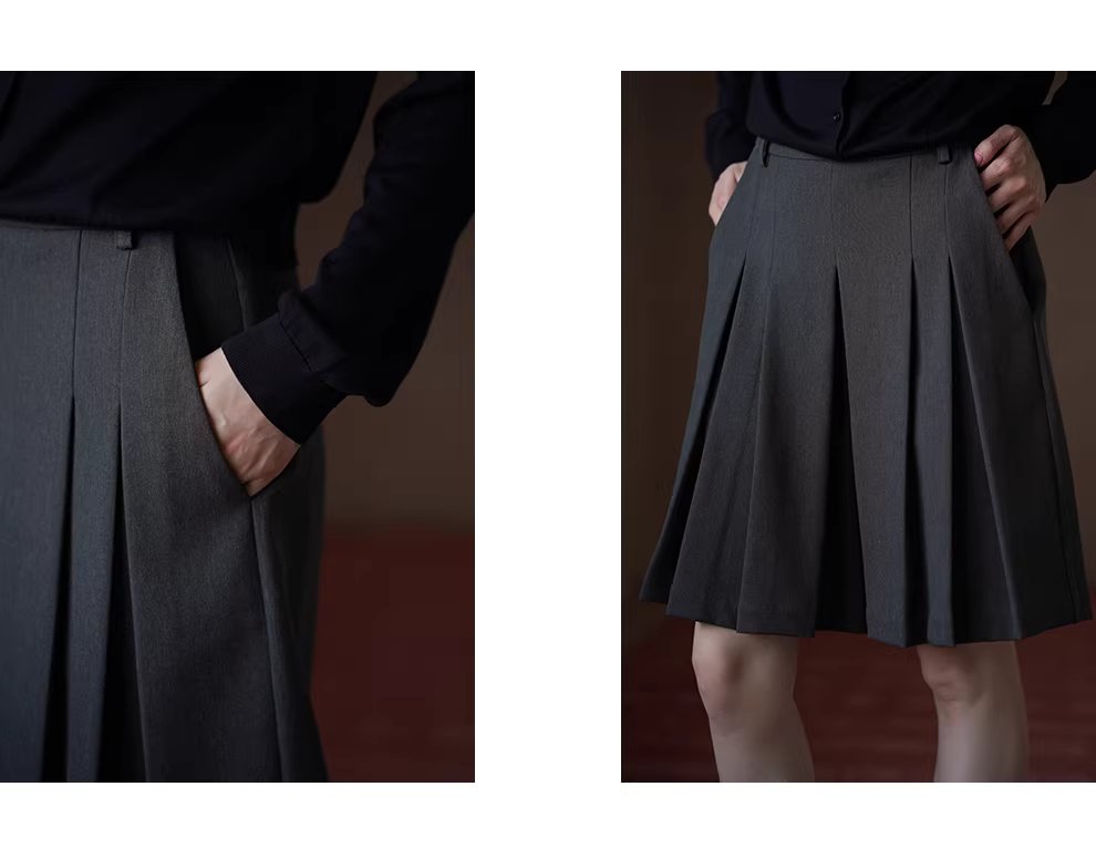 英倫學院氛圍立體百褶A字裙褲顯瘦高腰不挑人西裝短褲女,英倫學院氛圍立體百褶A字裙褲顯瘦高腰不挑人西裝短褲女,HBFS3024,英倫學院氛圍立體百褶A字裙褲顯瘦高腰不挑人西裝短褲女,日常百搭,俐落壓褶