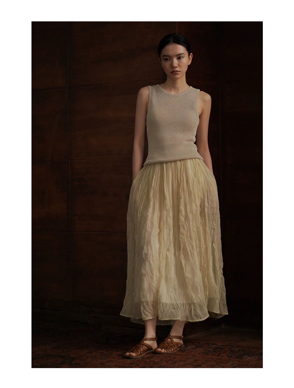 靈動紗華半身裙特殊格紋肌理褶皺工藝高腰顯瘦氛圍裙,靈動紗華半身裙特殊格紋肌理褶皺工藝高腰顯瘦氛圍裙,HBFS2019,靈動紗華半身裙特殊格紋肌理褶皺工藝高腰顯瘦氛圍裙,飄逸靈動,簡約大方