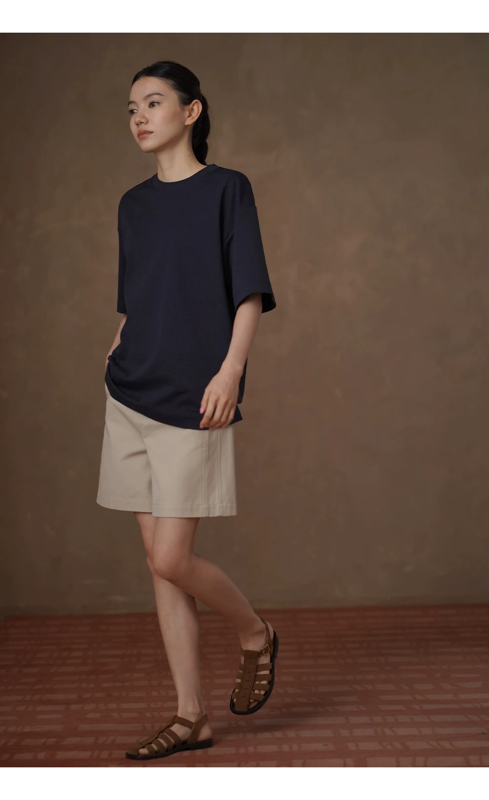 不出錯日常休閒五分褲直筒寬鬆顯瘦可調節腰帶短褲女,不出錯日常休閒五分褲直筒寬鬆顯瘦可調節腰帶短褲女,HBFS3028,不出錯日常休閒五分褲直筒寬鬆顯瘦可調節腰帶短褲女,吸濕排汗,高腰腰帶