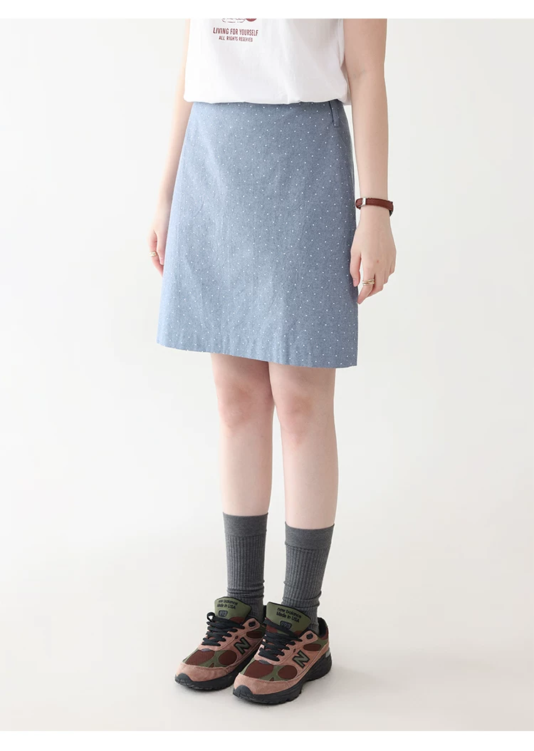 小眾藍色高腰波點a字半身裙女夏季新款顯瘦純棉短裙,小眾藍色高腰波點a字半身裙女夏季新款顯瘦純棉短裙,HBFS2024,小眾藍色高腰波點a字半身裙女夏季新款顯瘦純棉短裙,甜美波點,全棉面料