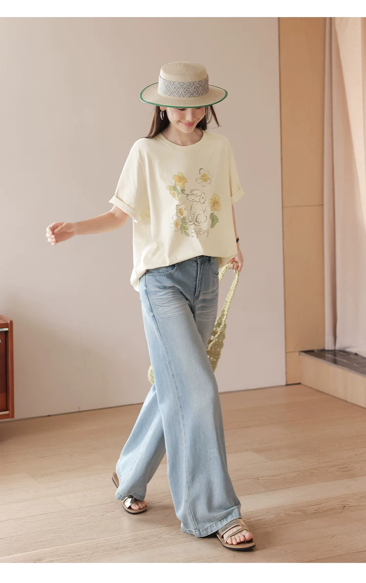 大尺碼胖mm花朵印花短袖T恤女2026新款夏季穿搭寬鬆杏色上衣,大尺碼胖mm花朵印花短袖T恤女2026新款夏季穿搭寬鬆杏色上衣,HBFS1181,大尺碼胖mm花朵印花短袖T恤女2026新款夏季穿搭寬鬆杏色上衣,童趣印花,舒適面料
