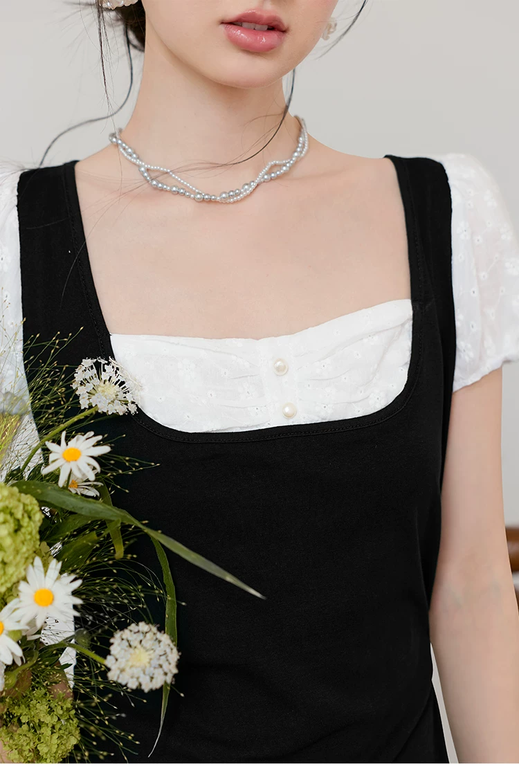 大尺碼女裝假兩件短袖法式方領洋裝女2026年新款長裙夏日裙子,大尺碼女裝假兩件短袖法式方領洋裝女2026年新款長裙夏日裙子,HBFS7118,大尺碼女裝假兩件短袖法式方領洋裝女2026年新款長裙夏日裙子,中大尺碼,假兩件式