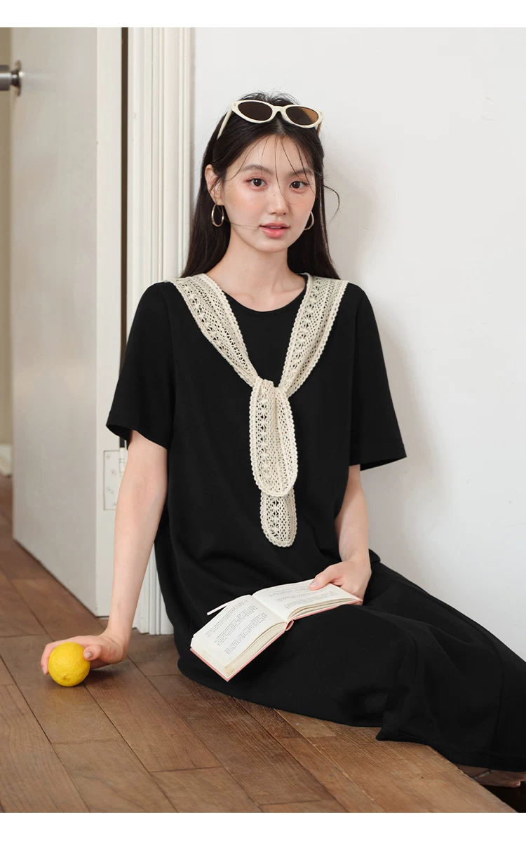 大尺碼胖mm黑色短袖綁帶披肩洋裝女2026新款夏季巨好看裙子,大尺碼胖mm黑色短袖綁帶披肩洋裝女2026新款夏季巨好看裙子,HBFS7161,大尺碼胖mm黑色短袖綁帶披肩洋裝女2026新款夏季巨好看裙子,中大尺碼,披肩設計