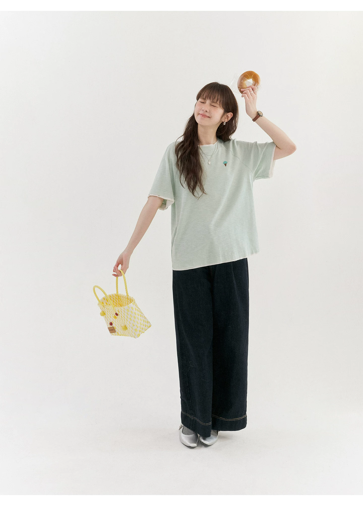 復古黑藍色高腰寬鬆牛仔褲女26夏季新款百搭直筒長褲,復古黑藍色高腰寬鬆牛仔褲女26夏季新款百搭直筒長褲,HBFS3083,復古黑藍色高腰寬鬆牛仔褲女26夏季新款百搭直筒長褲,高腰直筒,丹寧面料