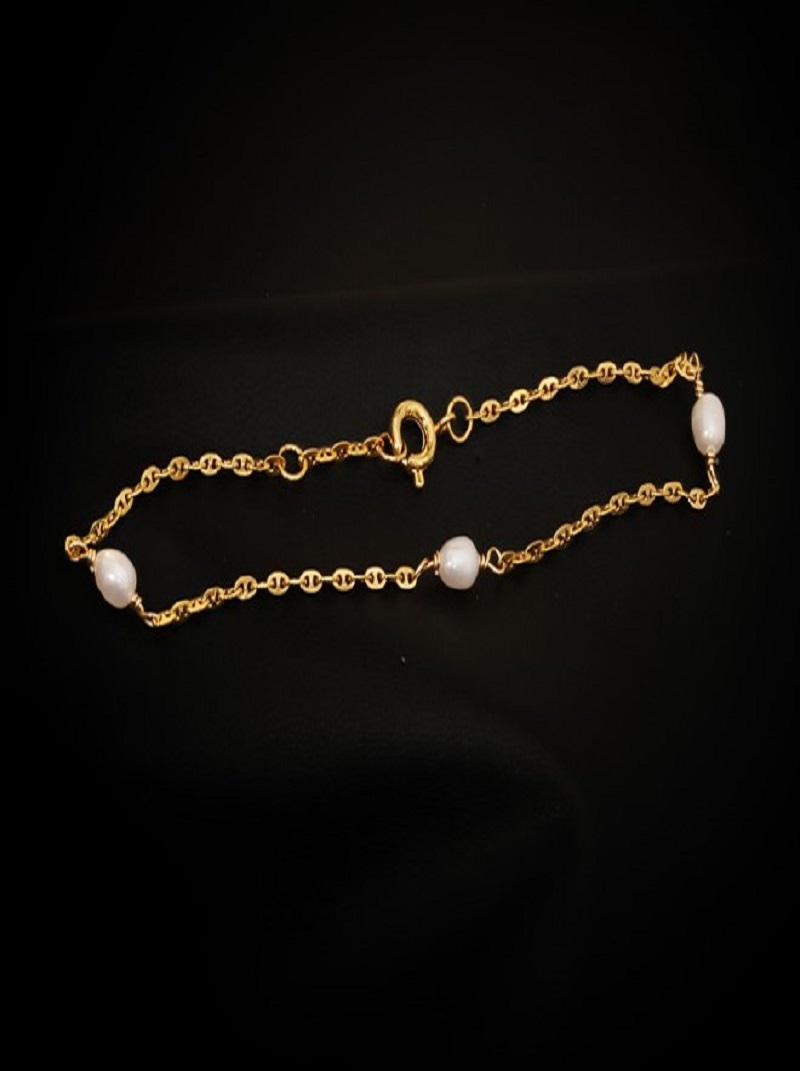 歐美設計感簡約氣質復古輕奢珍珠手鍊