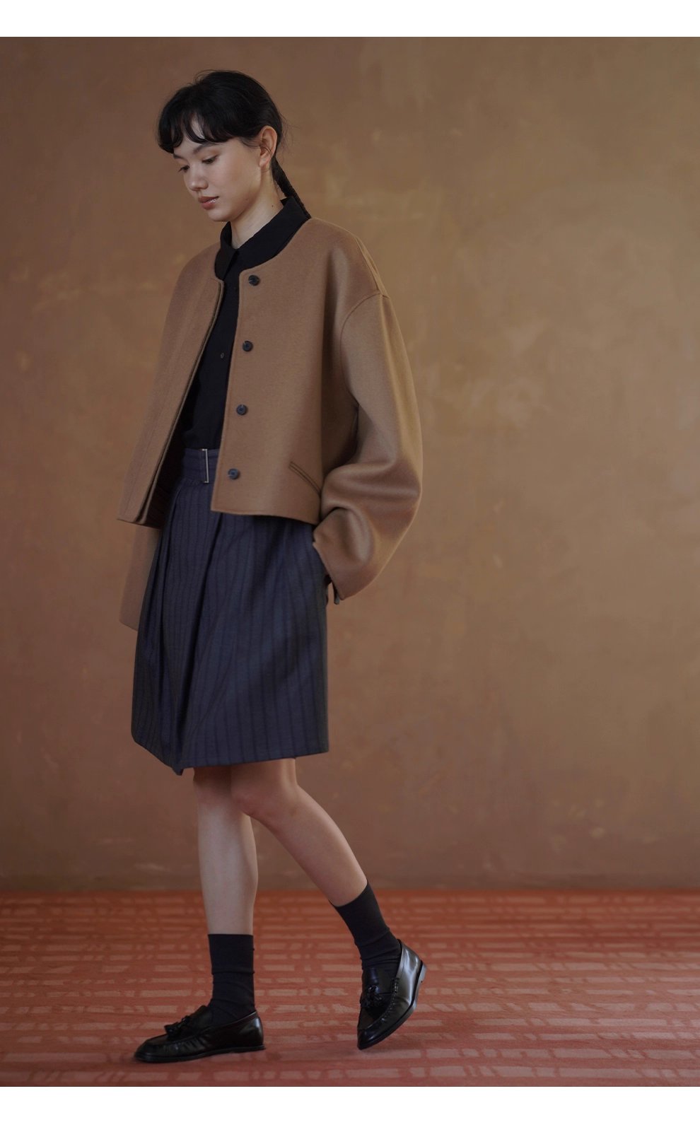 老錢氣質鬆弛寬鬆顯瘦半開門襟襯衫滑爽通勤長袖polo女