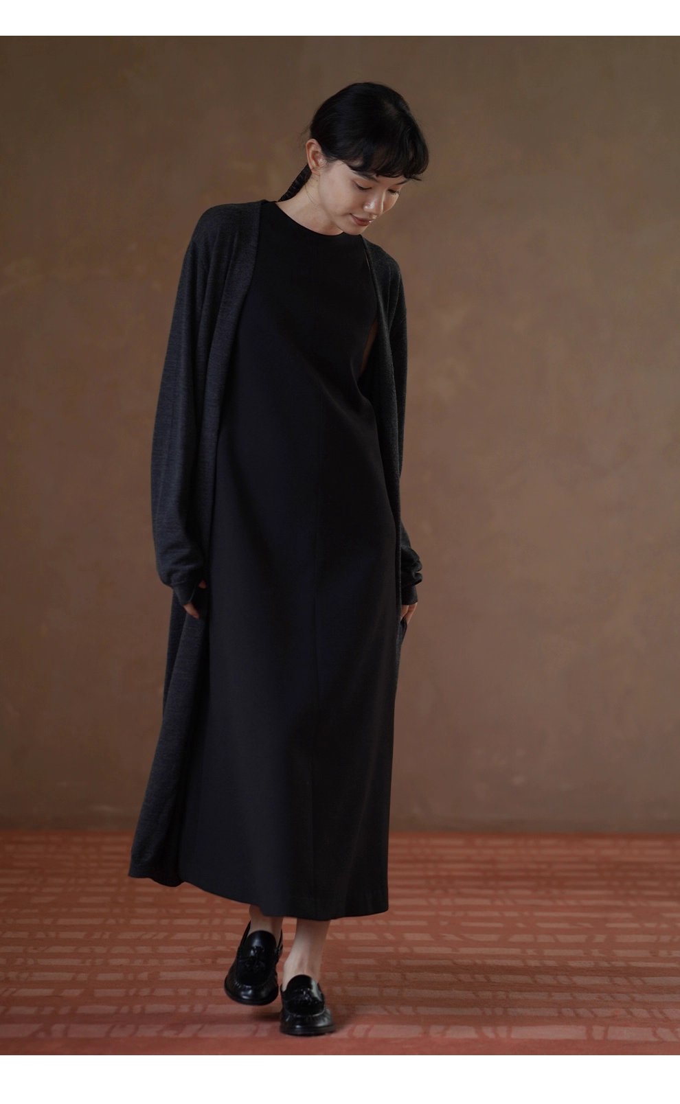 慵懶感完美詮釋柔軟綿羊毛混紡長通勤針織顯瘦外套女