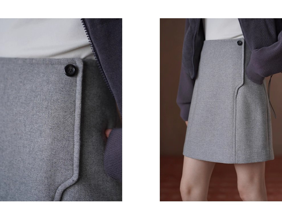 打破單調前片分割設計高腰短版顯瘦A字通勤毛呢半身裙女,打破單調前片分割設計高腰短版顯瘦A字通勤毛呢半身裙女,HBEW2022,打破單調前片分割設計高腰短版顯瘦A字通勤毛呢半身裙女,俐落剪裁,羊毛混紡