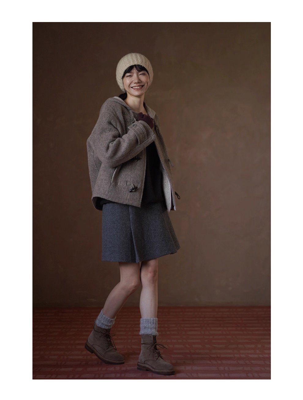 高羊毛粗呢料挺括厚實A字高腰工字褶顯瘦短款半身裙女,高羊毛粗呢料挺括厚實A字高腰工字褶顯瘦短款半身裙女,HBEW2025,高羊毛粗呢料挺括厚實A字高腰工字褶顯瘦短款半身裙女,工字壓褶,羊毛混紡