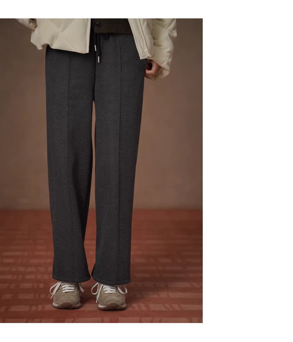 抗凍b備高回彈嬰兒絨鬆緊高腰人字紋顯瘦運動寬鬆長褲女,抗凍b備高回彈嬰兒絨鬆緊高腰人字紋顯瘦運動寬鬆長褲女,HBEW3041,抗凍b備高回彈嬰兒絨鬆緊高腰人字紋顯瘦運動寬鬆長褲女,彈性舒適,人字紋