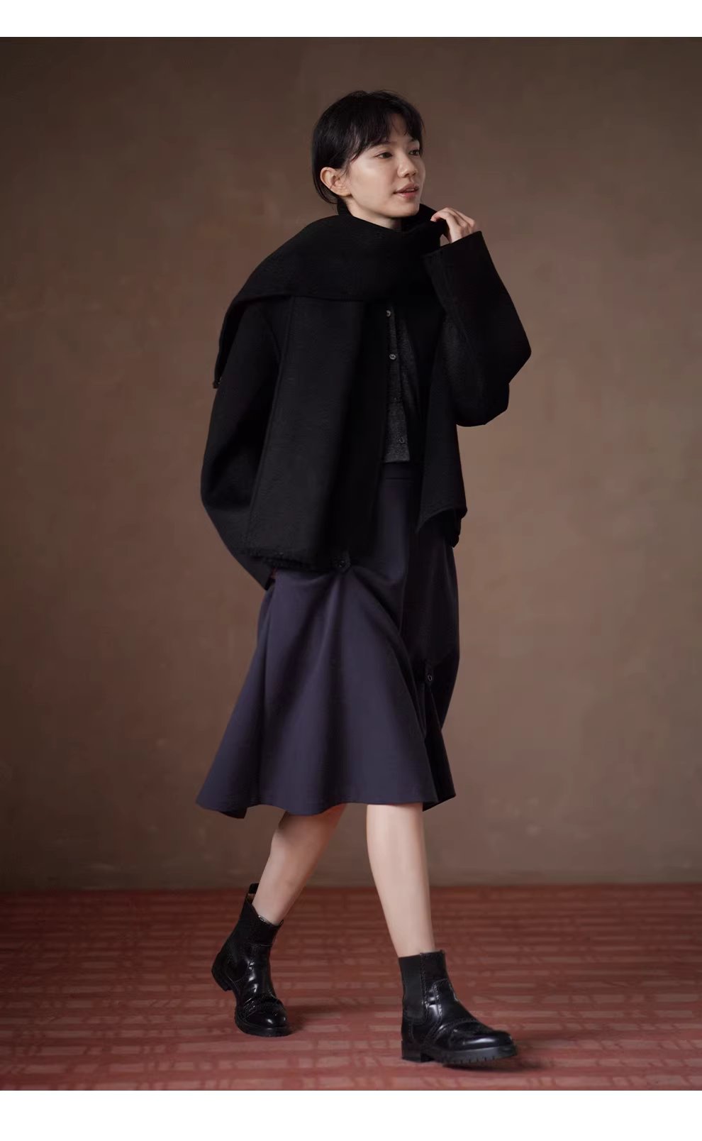 怪誕藝術少女不對稱扣袢扭褶設計高腰顯瘦A字小眾半身裙,怪誕藝術少女不對稱扣袢扭褶設計高腰顯瘦A字小眾半身裙,HBEW2029,怪誕藝術少女不對稱扣袢扭褶設計高腰顯瘦A字小眾半身裙,扣袢設計,A字裙型