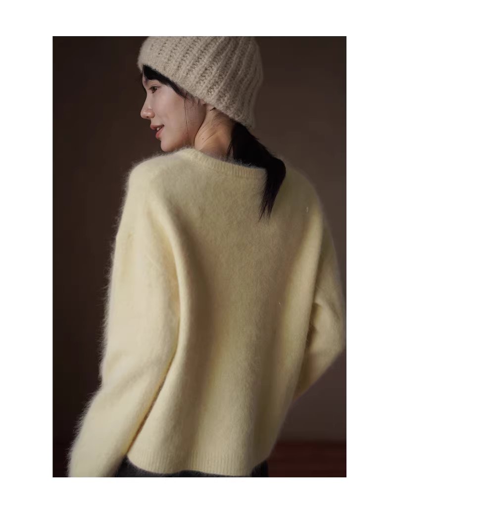 蓬鬆酒心吐司24支敲細浣熊混紡紗線圓領寬鬆絨毛毛衣女,蓬鬆酒心吐司24支敲細浣熊混紡紗線圓領寬鬆絨毛毛衣女,HBEW1137,蓬鬆酒心吐司24支敲細浣熊混紡紗線圓領寬鬆絨毛毛衣女,絨毛毛衣,羅紋縮口